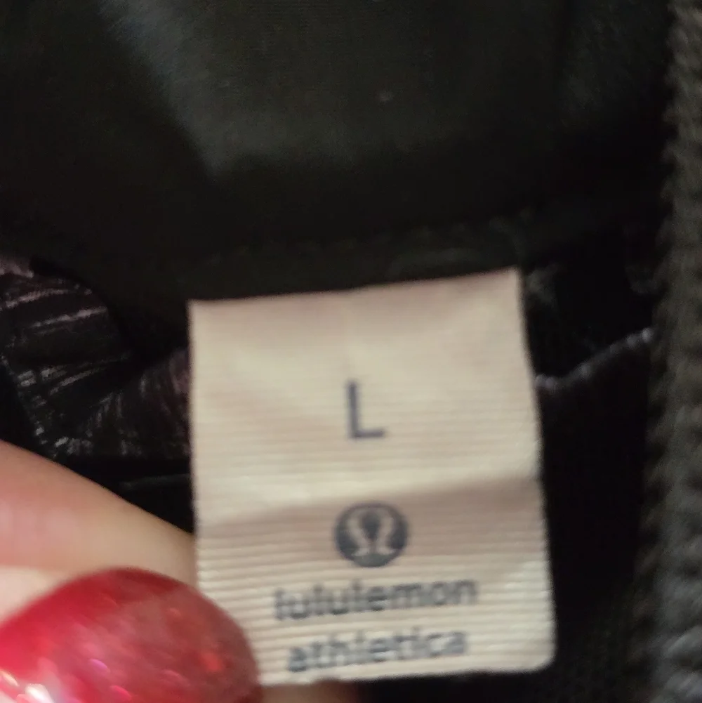 Lululemon Athletica Full Zip Black Gray Windbreaker Jacket Lightweight Men's L